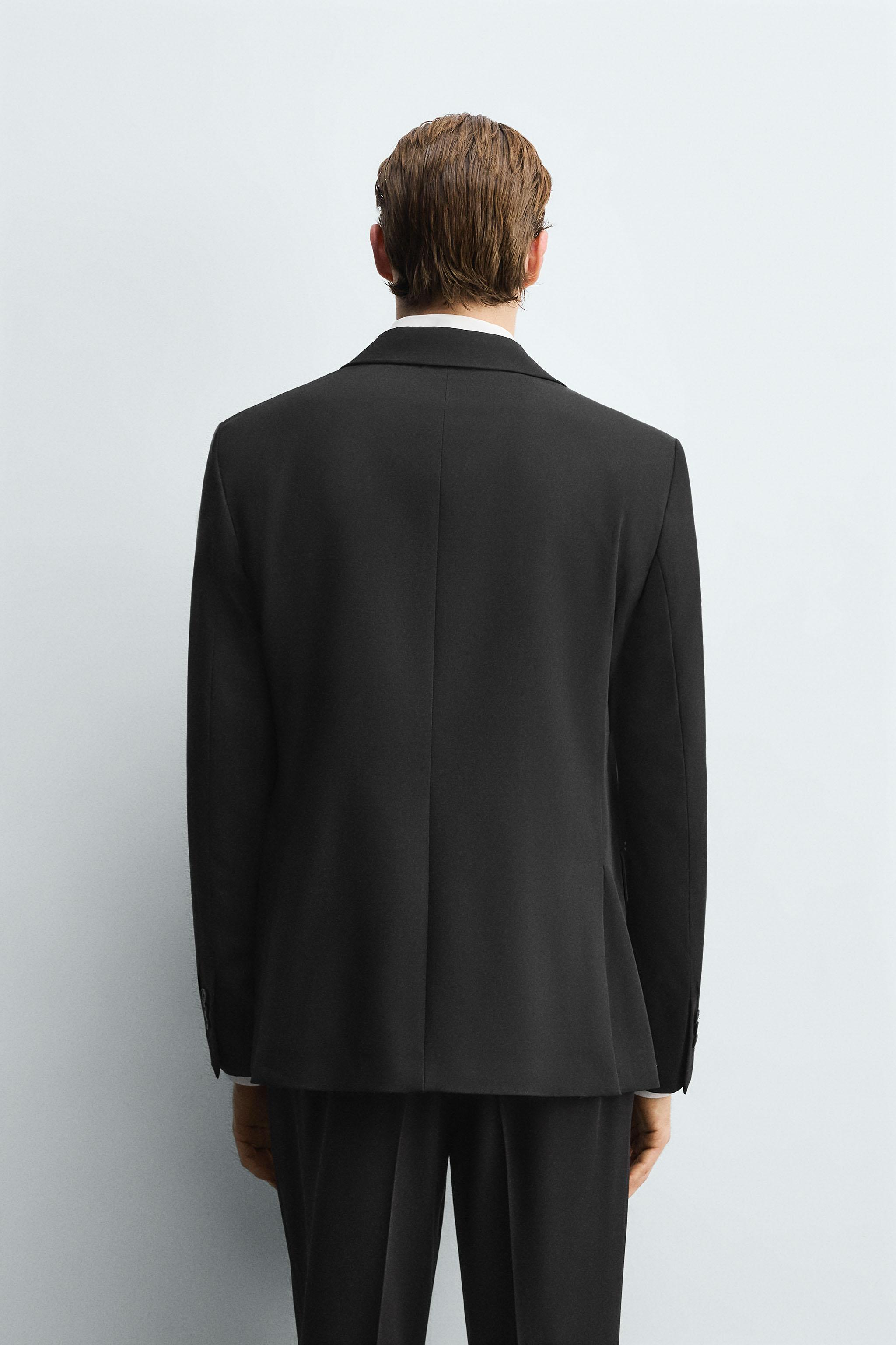 DOUBLE BREASTED COMFORT SUIT JACKET
